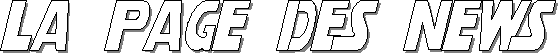 La page des News